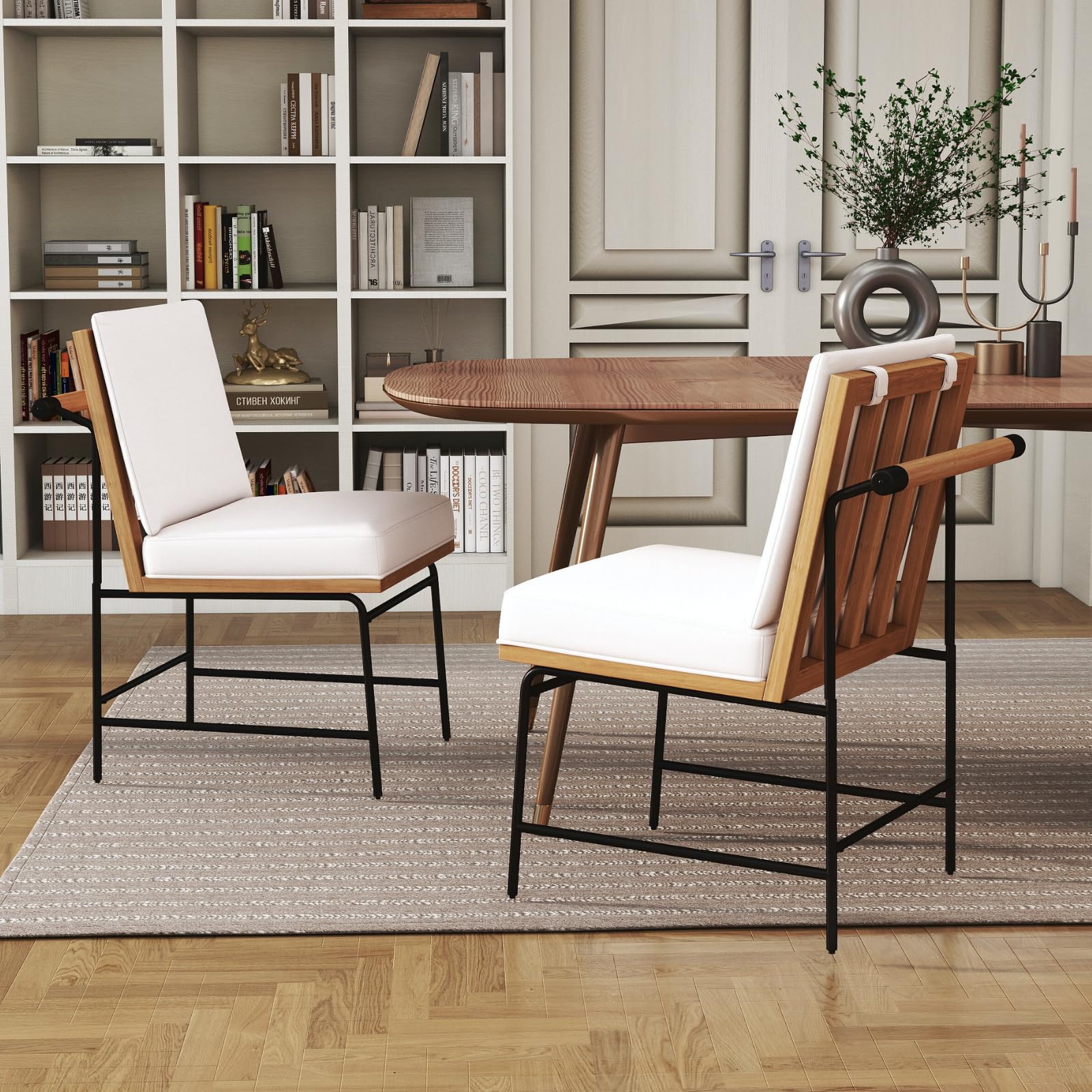 Amazon.com - DAYALANE Modern Dining Chairs Set of 2, Upholstered